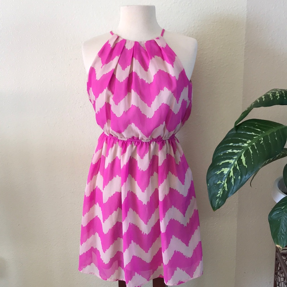 As U Wish Chevron Dress